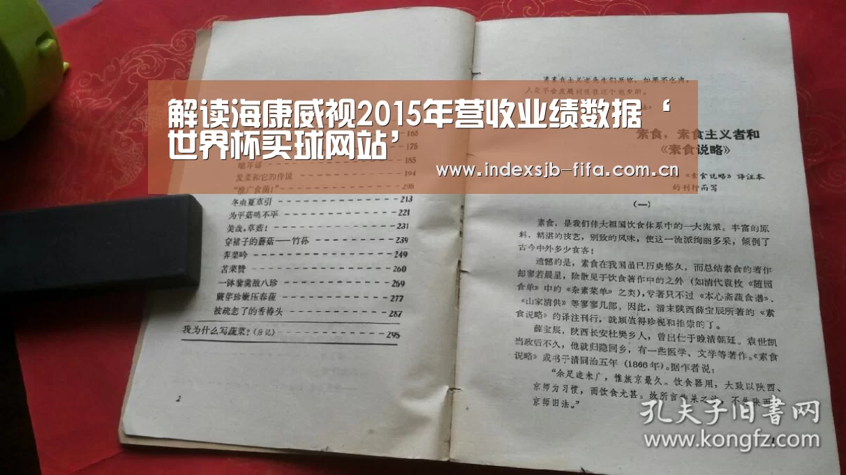 解读海康威视2015年营收业绩数据‘世界杯买球网站’(图2) 世界杯买球平台